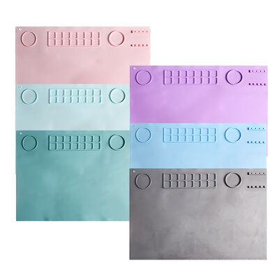 Oil Painting Silicone Painting Pad, Children's DIY Graffiti Board Pad, Clay Tool Art Pad, Folding Cup