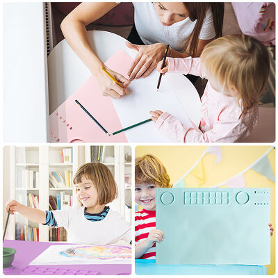 Oil Painting Silicone Painting Pad, Children's DIY Graffiti Board Pad, Clay Tool Art Pad, Folding Cup