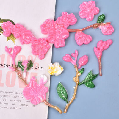 DIY Crystal Dropping Mold Beautiful Flower Branch Handmade Creative Decoration Platform Crystal Dropping Mold