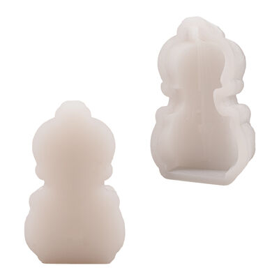 Molde de silicona para velas con forma de violín popular transfronterizo, adorno de yeso de aromaterapia DIY