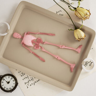 Halloween Series Skull And Skeleton Body Support Silicone Mold DIY Drip Plaster Ornament Grinder