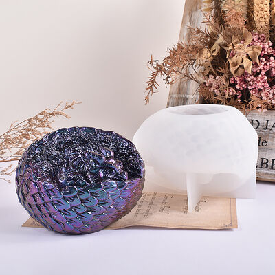 DIY Crystal Resin Gypsum Dinosaur Egg Baby Silicone Mold Hatching Dinosaur Cub Mold