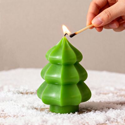 DIY Aromatherapy Gypsum Ice Cream Cream Christmas Tree Christmas Day Candle Decoration Silicone Mold