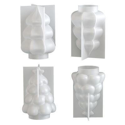 DIY Aromatherapy Gypsum Ice Cream Cream Christmas Tree Christmas Day Candle Decoration Silicone Mold
