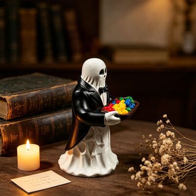 Halloween Ghost Servant Tray Silicone Mold Aromatherapy Gypsum DIY Desktop Decoration Decoration Mold