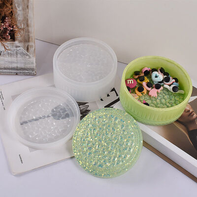 New Crystal Drip Glue Large Diamond Storage Box Mold Stacked High Storage Can Diamond Surface Storage Box Grinding