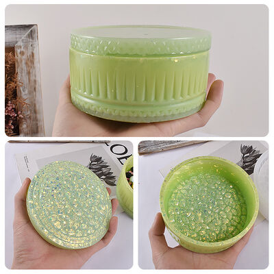 New Crystal Drip Glue Large Diamond Storage Box Mold Stacked High Storage Can Diamond Surface Storage Box Grinding
