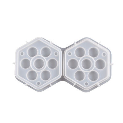 Crystal Dropper Hexagonal Jewelry Storage Box Board Game Dice Seven Piece Set Storage Box Can Silicone Mold