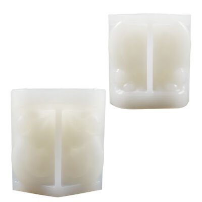Cross Border Love Christmas Deer Ornament Silicone Mold DIY Aromatherapy Candle Platform Decoration Gypsum Mold