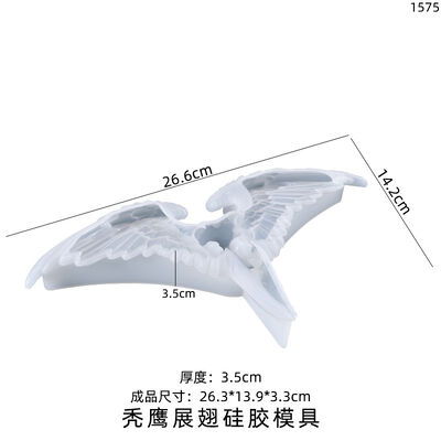 Dropping Glue DIY Mold Crow Skull Skeleton Gothic Style Pendant Eagle Spreading Wings Ornament Silicone Mold