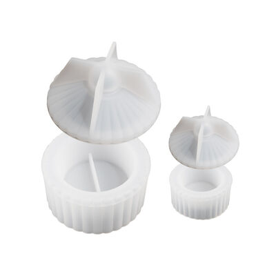 DIY Silicone Mold Striped Lid Storage Box Container For Plaster Candles, Decorative Ornaments, And Molds