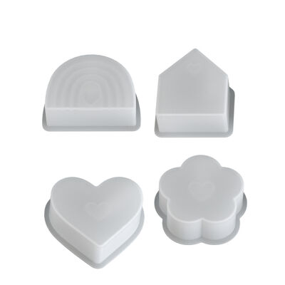 Ins Wind Love Flower Rainbow Arch House Vase Flower Set Silicone Mold DIY Aromatherapy Gypsum Mold