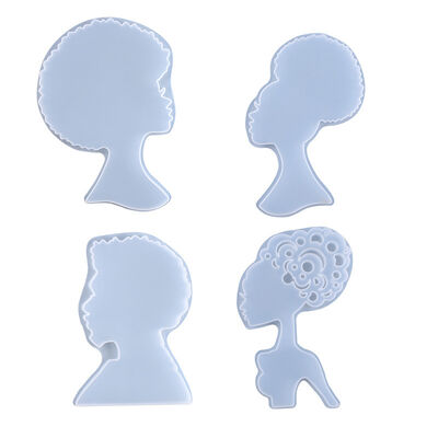 DIY Crystal Dropper Mold, African Explosive Head, Table, Coaster, Jewelry Mold, Amazon Hot Push