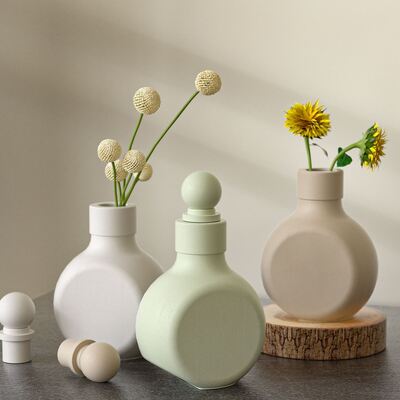 DIY Resin Drip Glue Drift Bottle Vase Flower Ware Silicone Mold Aromatherapy Gypsum Candle Holder Ornament Grinder