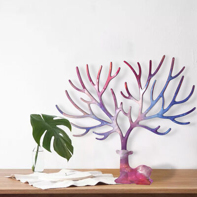 DIY Crystal Dropper Resin Mold, Deer Horn Tree Branch Display Stand, Jewelry Display Table, Silicone Mold
