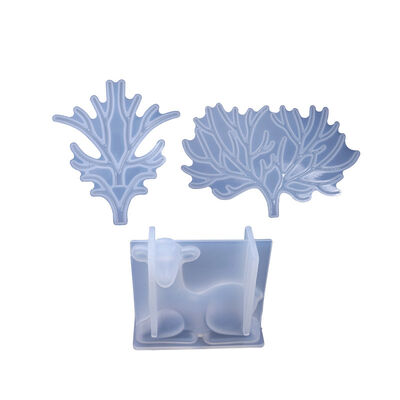 DIY Crystal Dropper Resin Mold, Deer Horn Tree Branch Display Stand, Jewelry Display Table, Silicone Mold