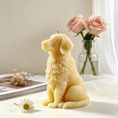 New Golden Retriever Dog Silicone Mold DIY Animal Aromatherapy Candle Ornament Gypsum Mold Wholesale