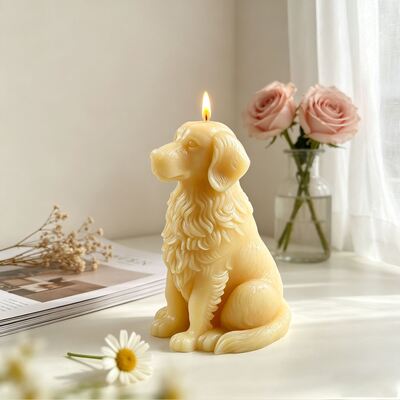 New Golden Retriever Dog Silicone Mold DIY Animal Aromatherapy Candle Ornament Gypsum Mold Wholesale