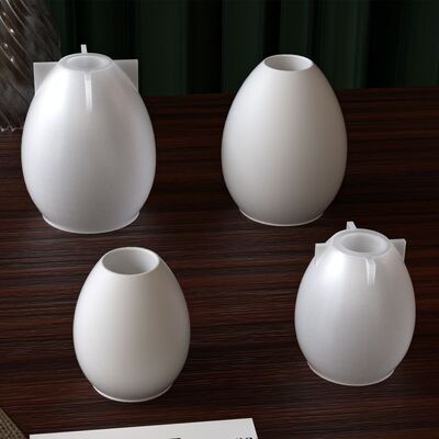 Cross Border Easter Egg Candle Holder Silicone Mold DIY Aromatherapy Gypsum Egg Candle Base Mold
