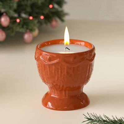DIY Aromatherapy Gypsum Deer Pattern Yarn Weaving Pattern Storage Jar Candle Cup Silicone Mold