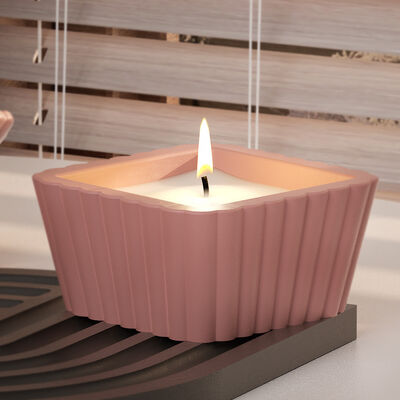 Striped Trapezoidal Dropper Resin Flowerpot Storage Box DIY Gypsum Candle Cup Ornament Silicone Mold