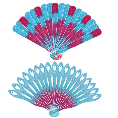 Crystal Dropper Mold DIY Fan Mold Fan Bone Mold Jewelry Making Creative Feather Fan Mirror Silicone Mold