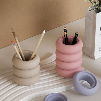 Drip Resin Multifunctional Stackable Pen Holder Storage Box DIY Gypsum Candle Cup Silicone Mold
