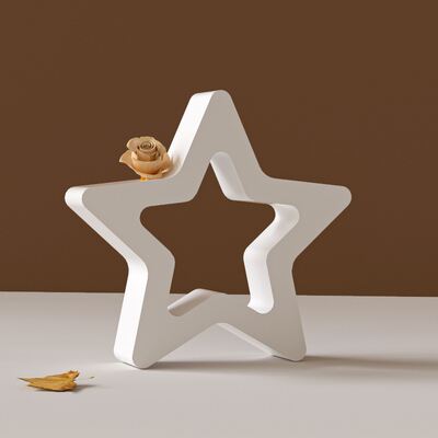New Explosive Star Silicone Mold DIY Hollow Pentagram Jewelry Table Drip Plaster Mold