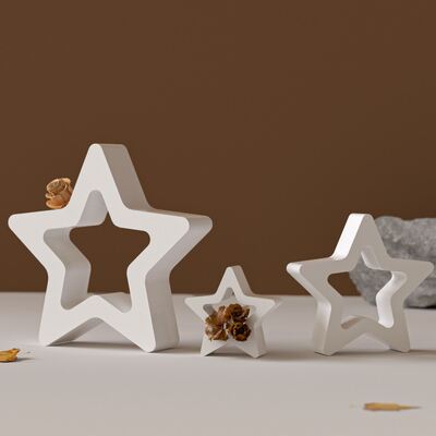 New Explosive Star Silicone Mold DIY Hollow Pentagram Jewelry Table Drip Plaster Mold
