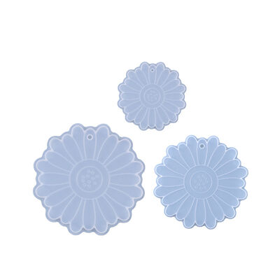 DIY Crystal Dropper Mold, Simple Sunflower Coaster Stand, Silicone Mold, DIY Dropper Mold Wholesale