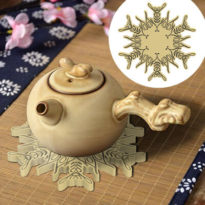 DIY Crystal Resin Mold Snowflake Hanging Ornament Cup Pad Multi-Purpose Silicone Mold Amazon Hot Sale