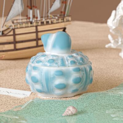 Cross Border New Product Hot Silicone Mold DIY Round Fat Conch Storage Can Candle Cup Gypsum Mold