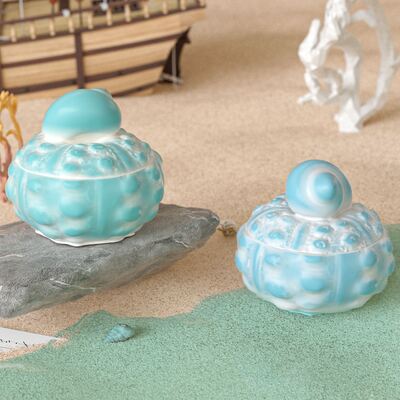 Cross Border New Product Hot Silicone Mold DIY Round Fat Conch Storage Can Candle Cup Gypsum Mold