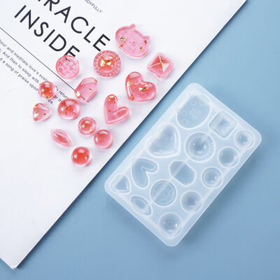 DIY Crystal Drop Adhesive Hanging Pendant Mold, Cute Pendant Accessories, Earrings, Mirror Silicone Mold Wholesale