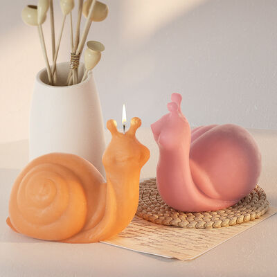 Large Crystal Dropper Snail Ornament DIY Resin Gypsum Candle 3D Animal Silicone Mold