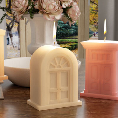 Thickened House Aromatherapy Candle Soap Dropping Mold DIY European Gypsum Castle House Silicone Mold