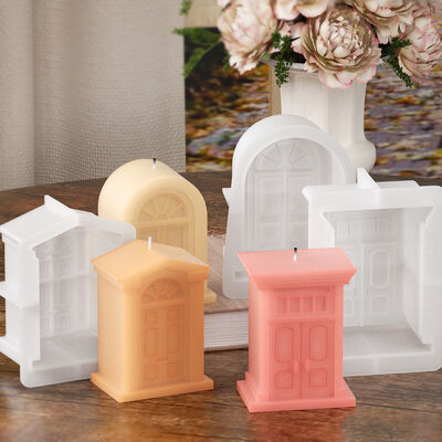 Thickened House Aromatherapy Candle Soap Dropping Mold DIY European Gypsum Castle House Silicone Mold