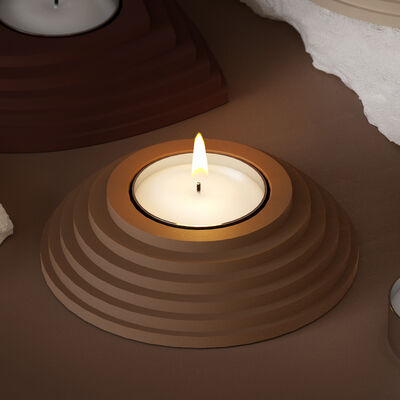 DIY Resin Drip Resin Gypsum Round Heart Terraced Step Candle Stand Base Accessory Decorative Table Silicone Mold