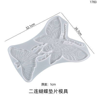 DIY Crystal Dropper Mold Irregular Butterfly Shaped Coaster Placement Large Hanging Jewelry Silicone Mold