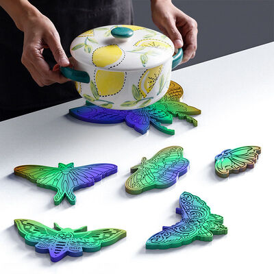 DIY Crystal Dropper Mold Irregular Butterfly Shaped Coaster Placement Large Hanging Jewelry Silicone Mold