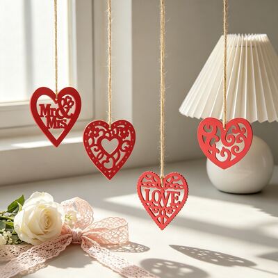 Molde de silicona con colgante de amor hueco, colgante de corazón de boda, molde de yeso de aromaterapia para el día de San Valentín