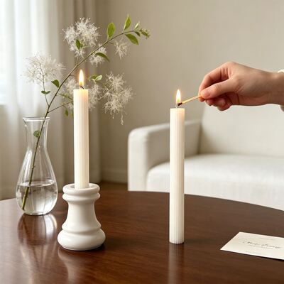 Ins Wind String Round Bead Stripe Bar Candle Silicone Mold DIY Bar Candle Base Mold