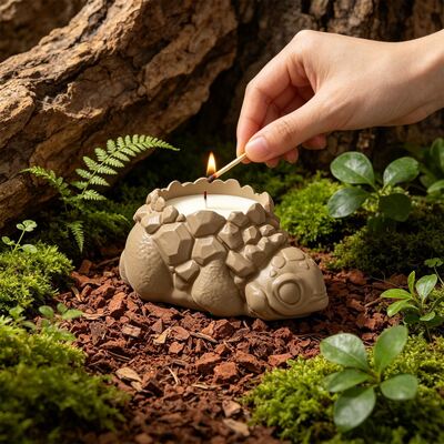 Crystal Cluster Tortoise Shell Dragon Flower Pot Ornament Silicone Mold DIY Aromatherapy Gypsum Candle Cup Succulent Planter Mold
