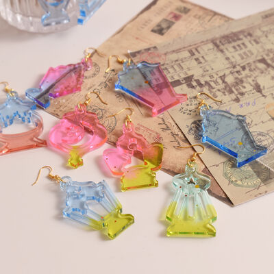 Easter Multiple Pendant Earrings Dropping Rubber Mold DIY Aromatherapy Gypsum Jewelry Hanging Silicone Mold