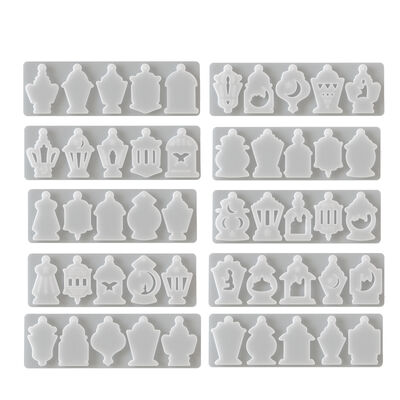 Easter Multiple Pendant Earrings Dropping Rubber Mold DIY Aromatherapy Gypsum Jewelry Hanging Silicone Mold