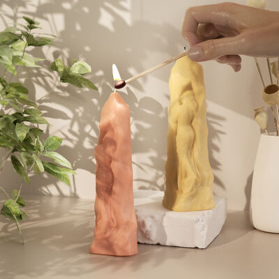DIY Fragrant Gypsum Mother Sculpture Portrait Candle Mold Abstract Character Fragrant Candle Ornament Silicone Mold