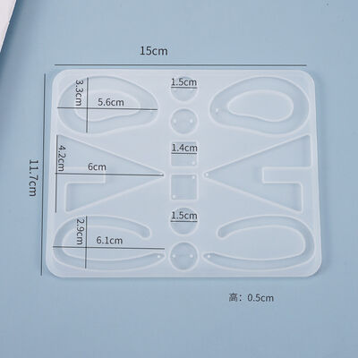 DIY Drip Glue Mold Earhook Earnail Eardrop Multi Specification Earrings Homemade Jewelry Mirror Silicone Mold