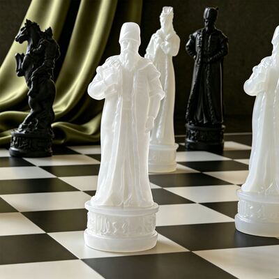 Cross Border New Product European Three-dimensional Chess Silicone Mold DIY Crystal Drip Resin Ornament Mold