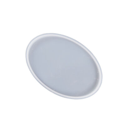 DIY Crystal Dropper Elliptical Table Grinding Tool, Epoxy Resin Mirror Coaster, Circular Tray, Silicone Mold