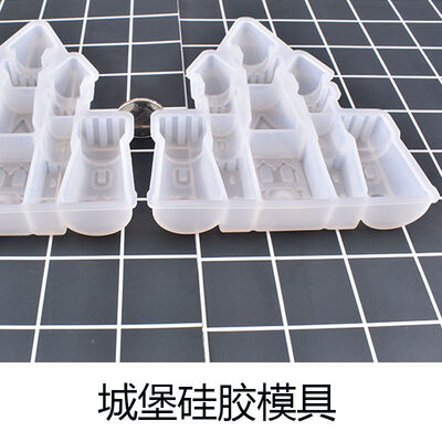 DIY Crystal Dropper AB Glue Dreamy Gorgeous Castle Silicone Mold